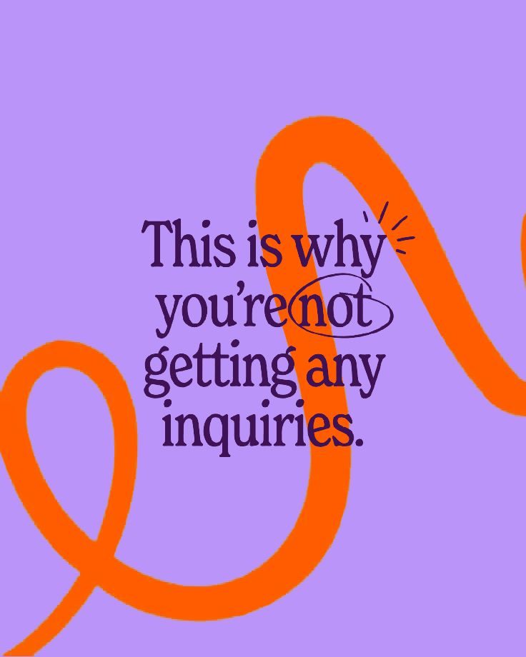 Grosse citation serif sur aplat violet traversee par un fil orange